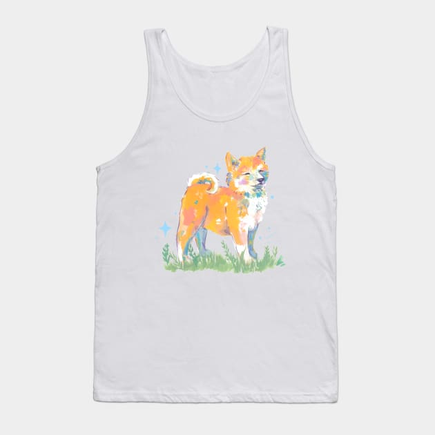 Shiba Tank Top by erinkatearcher